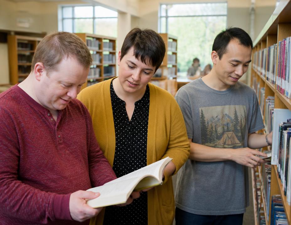 Adults participating in libraries & learning in their local community